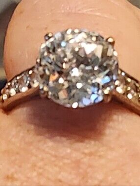 ☆Firm■Ster.Silver CZ Stunning Ring■ 》 Read Below》vintage In EUC《